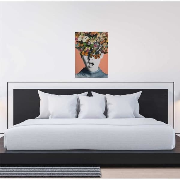 Canvastavla - Tadessi - M1-No.50423 - Konst - Grön - Orange - Canvas på bårram - Människan - 50 x 70 cm