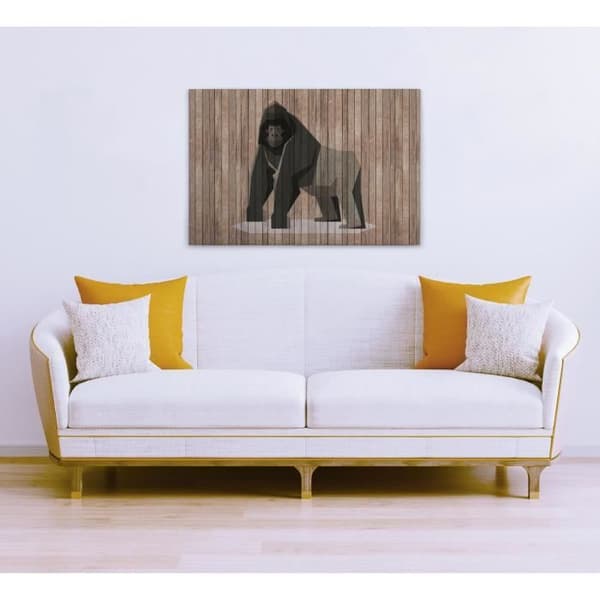 Canvastavla - Tadessi - M1-No.50174 - Apa - Gorilla - Brun - Grå - Canvas på ram - Djur - 90 x 60 cm