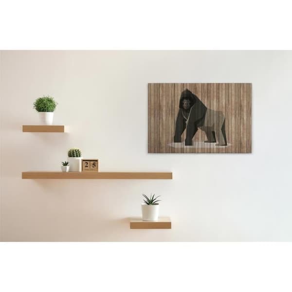Canvastavla - Tadessi - M1-No.50174 - Apa - Gorilla - Brun - Grå - Canvas på ram - Djur - 90 x 60 cm