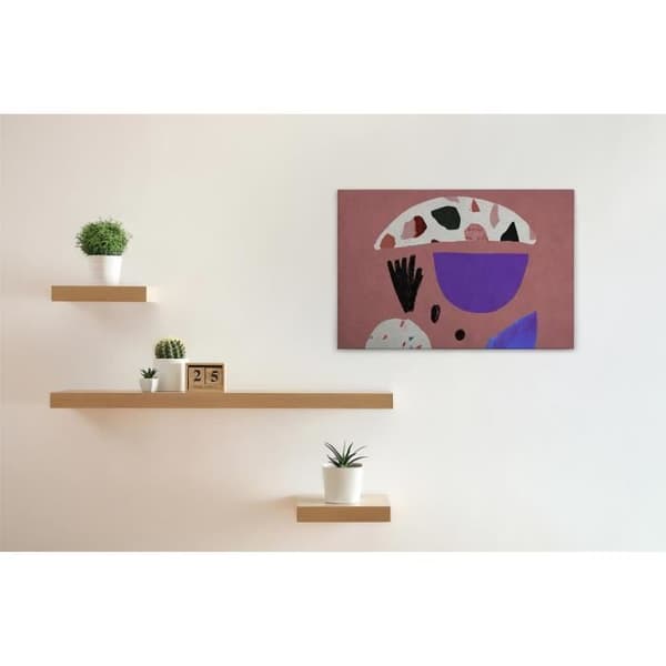 Canvastavla - Tadessi - M1-No.50196 - Abstrakt - Röd - Lila - Geometrisk - Canvas på ram - 90 x 60 cm