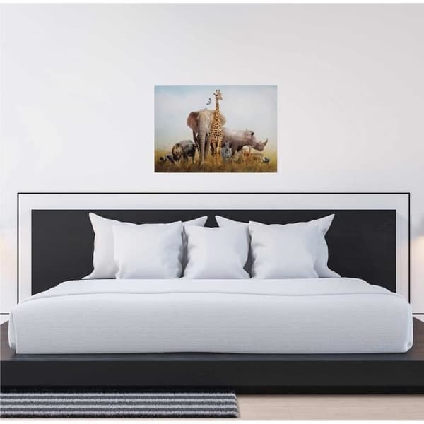 Canvastavla - Tadessi - M1-No.50352 - Djur - Blå - Grön - Canvas på ram - Afrika - 70 x 50 cm