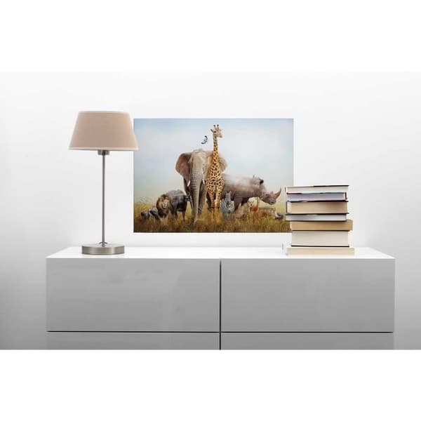 Canvastavla - Tadessi - M1-No.50352 - Djur - Blå - Grön - Canvas på ram - Afrika - 70 x 50 cm