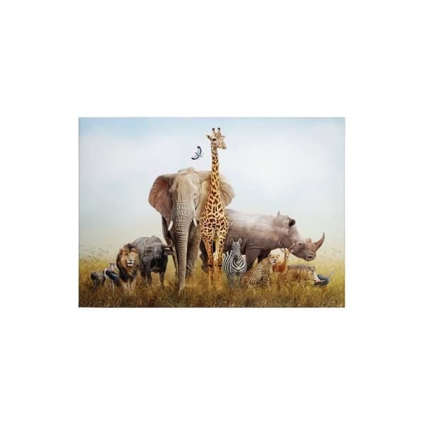 Canvastavla - Tadessi - M1-No.50352 - Djur - Blå - Grön - Canvas på ram - Afrika - 70 x 50 cm