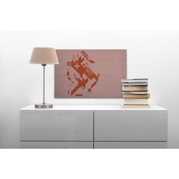 Canvastavla - Tadessi - M1-No.50167 - Geometrisk - Ankare - Orange - Rosa - Canvas på bårram - 90 x 60 cm