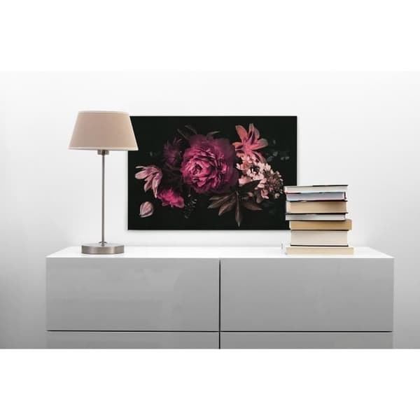 Canvastavla - Tadessi - M1-No.50235 - Blommor - Rosa - Svart - Blommor - Canvas på bårram - 90 x 60 cm