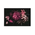 Miniatyrbild 1 av 4: Canvastavla - Tadessi - M1-No.50235 - Blommor - Rosa - Svart - Blommor - Canvas på bårram - 90 x 60 cm