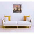 Miniatyrbild 4 av 4: Dukmålning - Tadessi - M1-No.50529 - Turistplatser - Beige - Guld - Duk på bår - - 50 x 50 cm