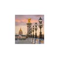 Miniatyrbild 1 av 4: Dukmålning - Tadessi - M1-No.50529 - Turistplatser - Beige - Guld - Duk på bår - - 50 x 50 cm