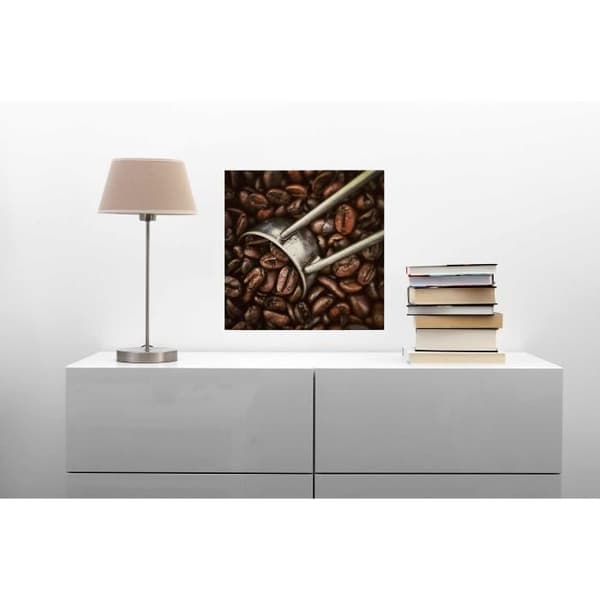 Canvasbild - Tadessi - Drycker - M1-No.50520 - Mat - Brun - Grå - Canvas på bårram - Kaffefrön - 50 x 50 cm