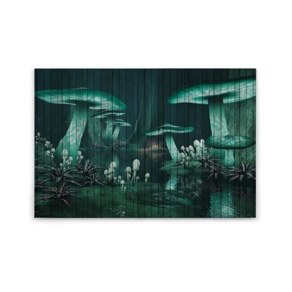 Canvastavla - Tadessi - M1-No.50221 - Fantasy - Abstrakt - Grön - Canvas på bår - - 90 x 60 cm