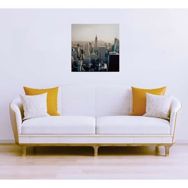 Canvastavla - Tadessi - M1-No.50535 - Turistplatser - Blå - Brun - Canvas på ram - New York - 50 x 50 cm