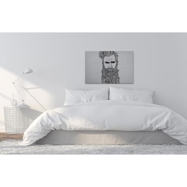 Canvastavla - Tadessi - M1-No.50116 - Människor - Man - Svart - Vit - Modernt - Canvas på ram - 90 x 60 cm