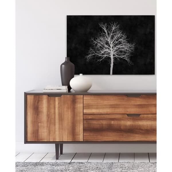 Canvastavla - Tadessi - Skog - M1-No.50104 - Träd - Svart - Vit - - 90 x 60 cm