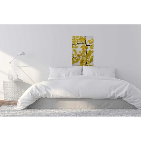 Canvastavla - Tadessi - Blommor - M1-nr.50357 - Blommor - Vit - Gul - Canvas på bårram - 50 x 70 cm