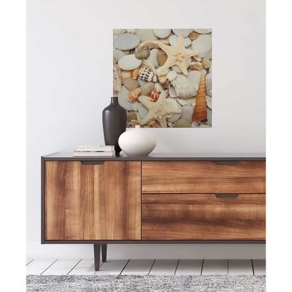 Canvastavla - Tadessi - M1-No.50515 - Marin - Beige - Canvas på bår - Skal - - 50 x 50 cm