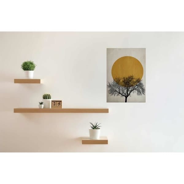 Canvastavla - Tadessi - M1-nr.50399 - Konst - Svart - Guld - Canvas på ram - Natur - 50 x 70 cm