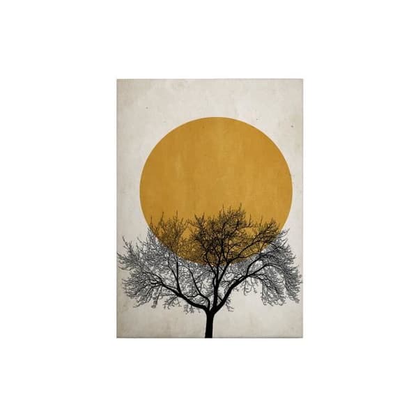 Canvastavla - Tadessi - M1-nr.50399 - Konst - Svart - Guld - Canvas på ram - Natur - 50 x 70 cm