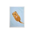 Miniatyrbild 1 av 4: Canvastavla - Tadessi - M1-No.50433 - Barn - Brun - Blå - Canvas på ram - Djur - Otter - 50 x 70 cm