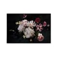 Miniatyrbild 1 av 4: Canvastavla - Tadessi - M1-No.50005 - Blommor - Vit - Svart - Canvas på ram - 90 x 60 cm
