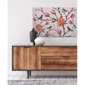 Miniatyrbild 3 av 4: Canvastavla - Tadessi - M1-No.50012 - Blommor - Rosa - Grön - Fågel - 90 x 60 cm
