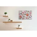 Miniatyrbild 2 av 4: Canvastavla - Tadessi - M1-No.50012 - Blommor - Rosa - Grön - Fågel - 90 x 60 cm