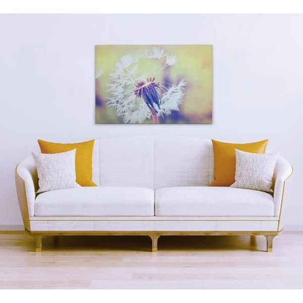 Canvastavla - Tadessi - Trädgård - M1-No.50034 - Blommor - Maskros - Gul - Vit - Canvas på bårram - 90 x 60 cm