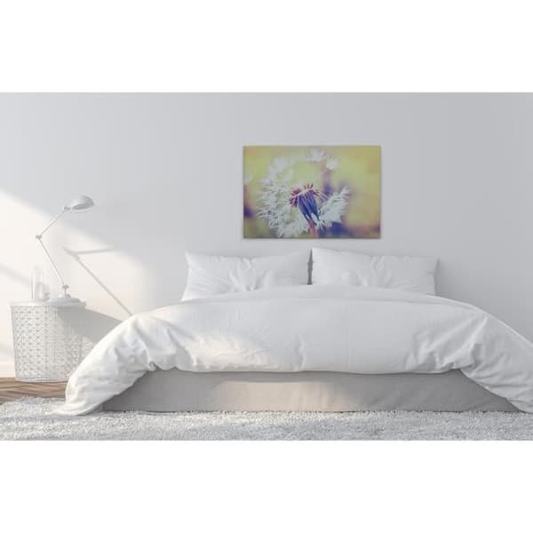 Canvastavla - Tadessi - Trädgård - M1-No.50034 - Blommor - Maskros - Gul - Vit - Canvas på bårram - 90 x 60 cm