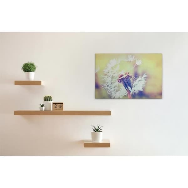 Canvastavla - Tadessi - Trädgård - M1-No.50034 - Blommor - Maskros - Gul - Vit - Canvas på bårram - 90 x 60 cm