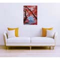 Miniatyrbild 4 av 4: Canvastavla - Tadessi - Löv - M1-nr.50372 - Träd - Röd - Canvas på bårram - Berg - 50 x 70 cm