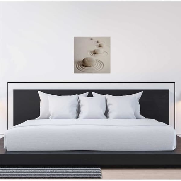 Canvastavla - Tadessi - M1-No.50513 - Marin - Beige - Canvas på bår - Sten - Stranden - 50 x 50 cm