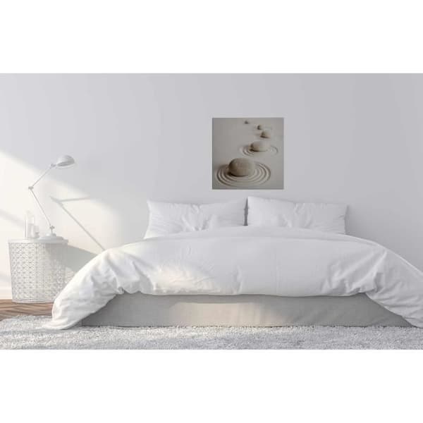 Canvastavla - Tadessi - M1-No.50513 - Marin - Beige - Canvas på bår - Sten - Stranden - 50 x 50 cm