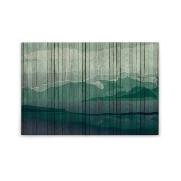 Canvastavla - Tadessi - M1-No.50206 - Landskap - Grön - Canvas på ram - Berg - - 90 x 60 cm