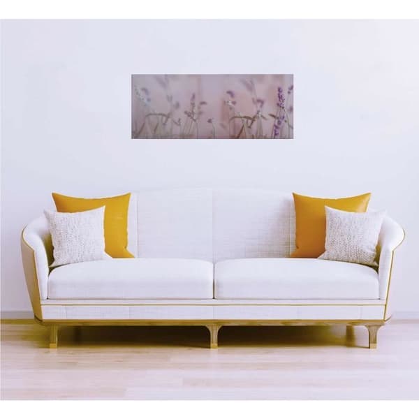 Canvastavla - Tadessi - Blommor - M1-nr.50463 - Blommor - Lila - Grå - Canvas på ram - Lavendel - 100 x 40 cm