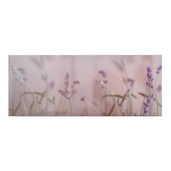 Canvastavla - Tadessi - Blommor - M1-nr.50463 - Blommor - Lila - Grå - Canvas på ram - Lavendel - 100 x 40 cm