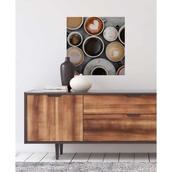 Canvasbild - Tadessi - Drycker - M1-No.50521 - Mat - Brun - Beige - Canvas på bårram - Kaffe - 50 x 50 cm