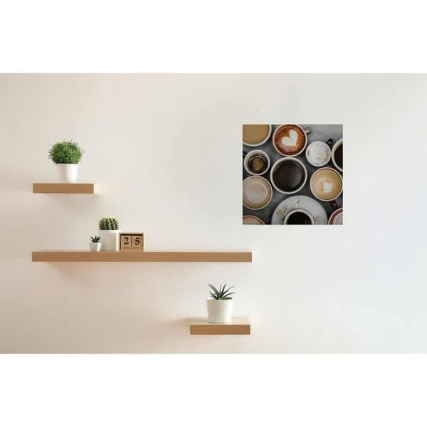 Canvasbild - Tadessi - Drycker - M1-No.50521 - Mat - Brun - Beige - Canvas på bårram - Kaffe - 50 x 50 cm