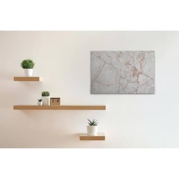 Canvastavla - Tadessi - Stil - M1-No.50028 - Design - Marmor - Guld - Vit - 90 x 60 cm
