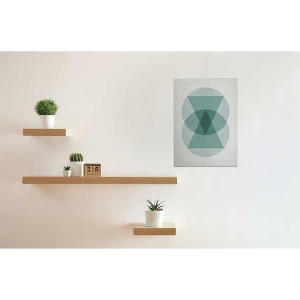 Canvastavla - Tadessi - M1-No.50405 - Grafik - Blå - Vit - Canvas på ram - Geometrisk - 50 x 70 cm