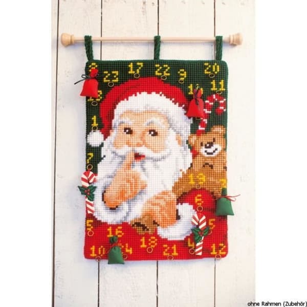 Vervaco Canvastavla "psst lugn adventskalender," ...