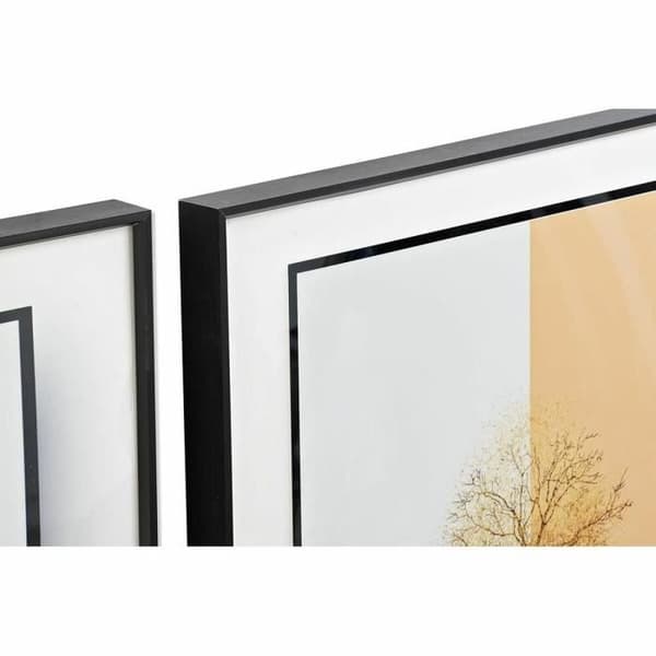 set med 3 moderna bergsmålningar (200 x 3 x 70 cm)