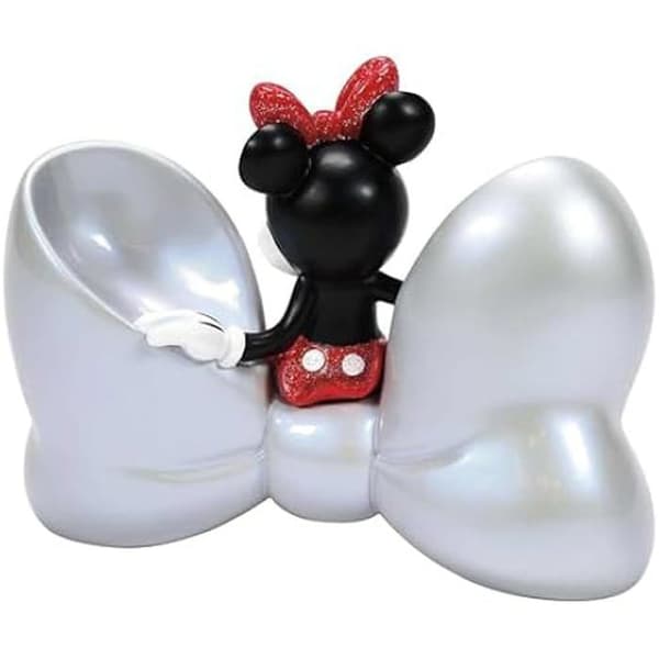 Leker - ENESCO - Enesco Disney 100 Minnie Mouse med sitt ikoniske sløyfe 12,4 cm - Plast - Harpiks - Rosa