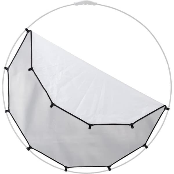 Manfrotto Tyg 98 cm för Cirkulär Reflektor - Extra eller Ersättningsduk med Dubbel Sidan Silver / Vit - LL
