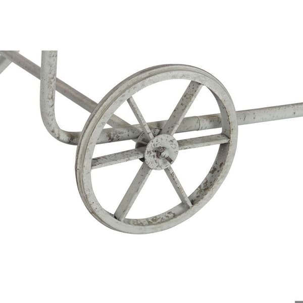 Metall sidobord gran gran trä DKD Home Decor