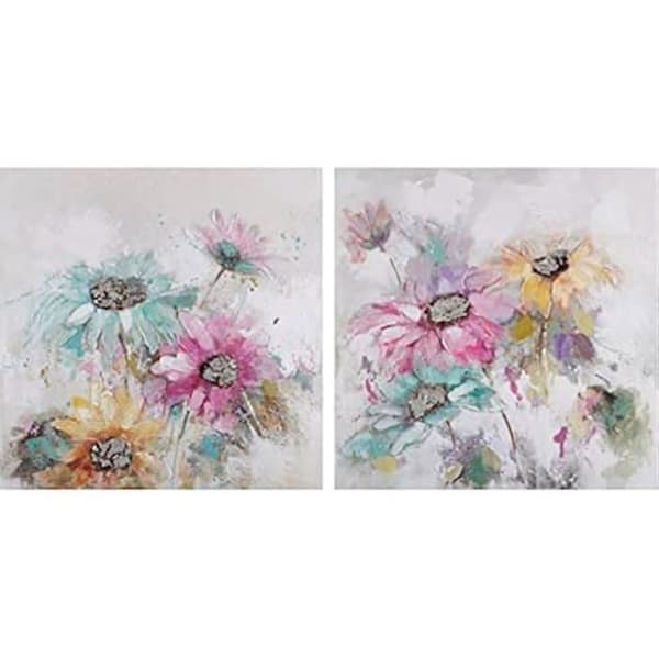 Bord - DKD HEMINNREDNING - Estándar - Flerfärgad - 100x100 cm - Massivt trä