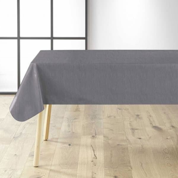 Vaxduk per meter - Bredd 140 cm - Antracitrutad - Grå