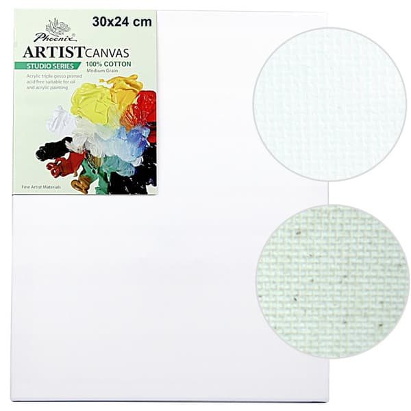 Canvas målningsstöd bomull canvas färdig bårram 280g Phoenix 24x30cm
