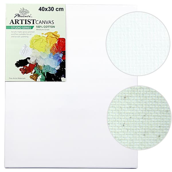 Canvas målningsstöd bomull canvas färdig bårram 280g Phoenix 30x40cm