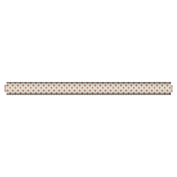 Vaxduk på metern - Bredd 140 cm - Grafiska mönster Terracotta - Beige