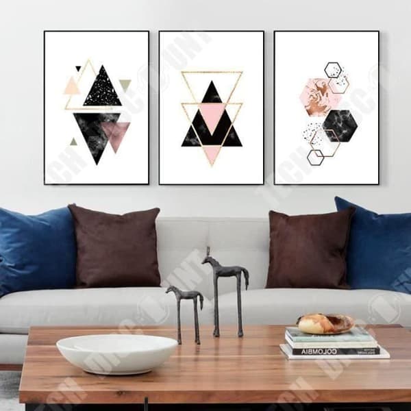 TD® Set med 3 Canvastavlor Nordisk stil Modern Trendig samtida konsttryck Vardagsrumsinredning