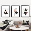 Miniatyrbild 4 av 4: TD® Set med 3 Canvastavlor Nordisk stil Modern Trendig samtida konsttryck Vardagsrumsinredning